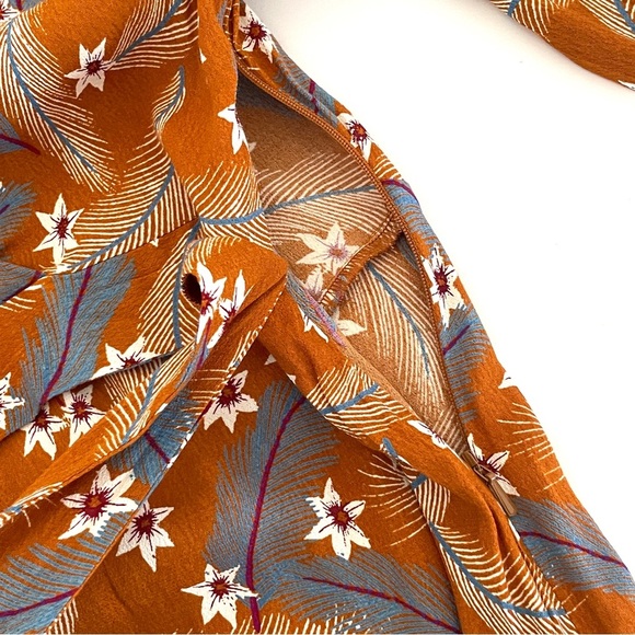 & Other Stories Floral Feather Print Midi Dress - Picture 7 of 10